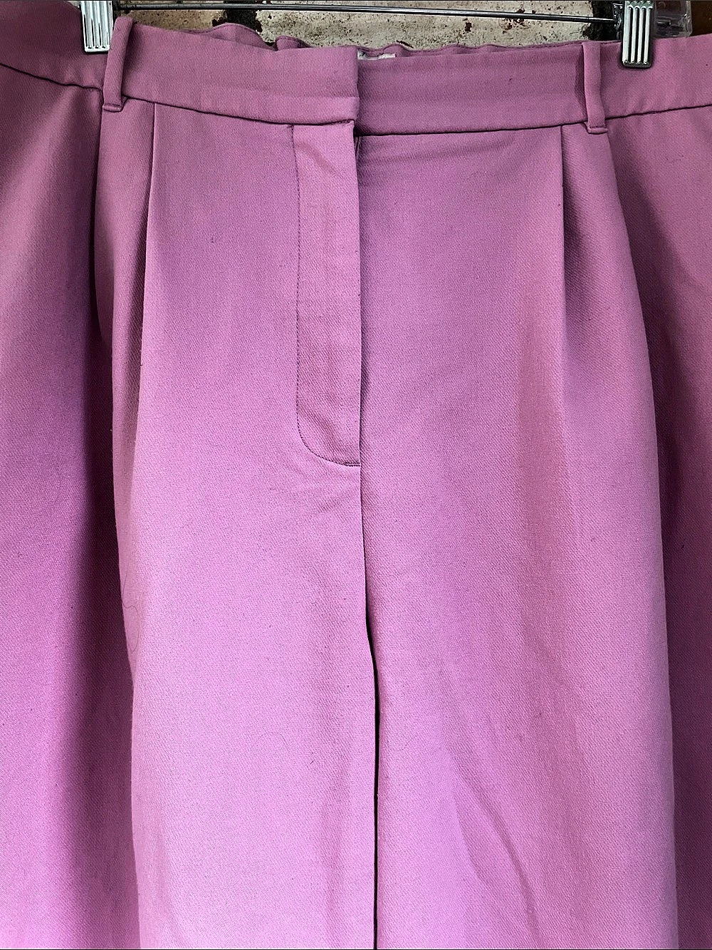 Abercrombie & Fitch Wide Leg Pants Pink Size 33 (16) - Picture 4 of 6
